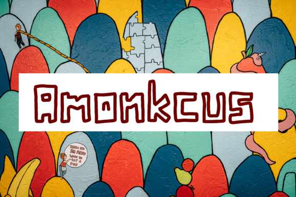 Amonkcus: The Quirky Display Font That Brings Playful Energy to Your Projects