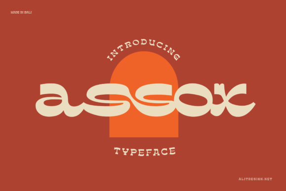 Assox: A Whimsical Organic Display Font for Authentic Designs