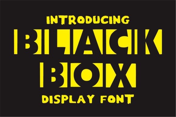 Black Box: The Sporty Display Font for Modern Creators