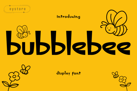 Bubblebee: The Bubbly Display Font That Brings Projects to Life