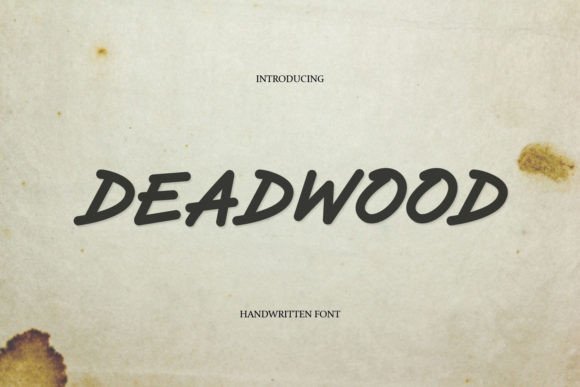 Deadwood: The Display Font with Unmistakable Character