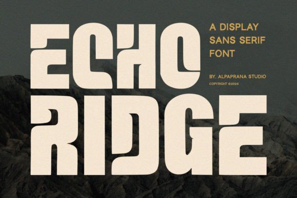 Echo Ridge: A Modern Typeface for Bold Brand Statements