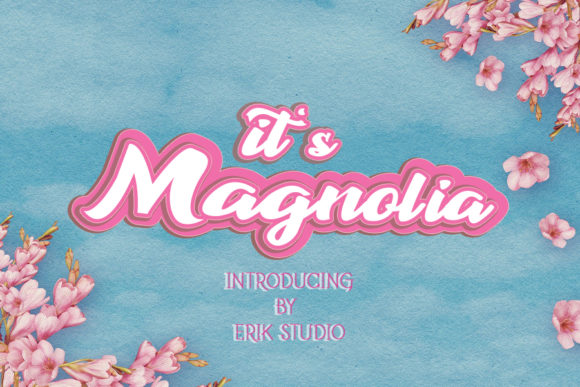 It's Magnolia: A Sweet Display Font for Creative Projects