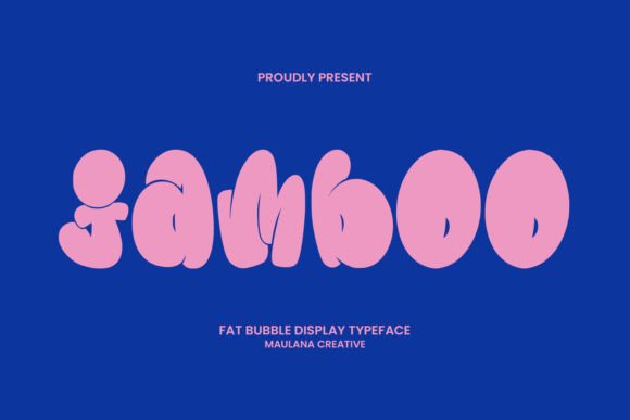 Jamboo: A Fat, Bubbly Display Font for Kid-Friendly Fun