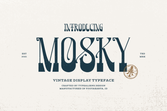 Mosky: A Vintage Display Font with a Distinct Voice