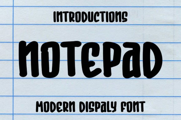 Notepad Font: Adding Playful Charm to Your Designs