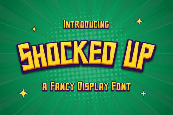 Shocked Up: A Playful Display Font for Creative Projects