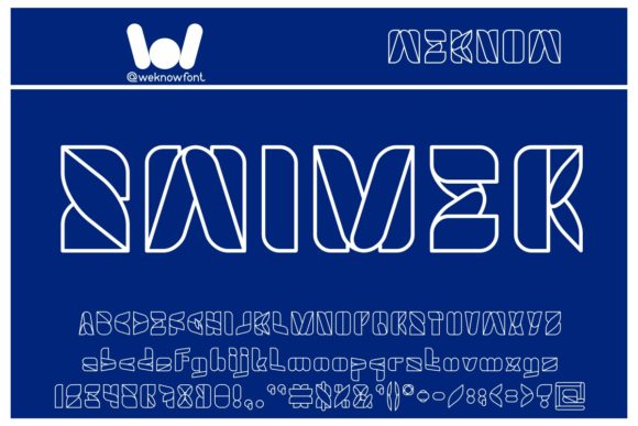 Swimer: The Cool, Unique Display Font for Standout Designs