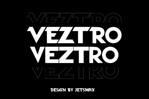 Veztro: A Futuristic Display Font for Bold Creators